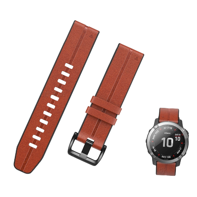 适用于佳明表带真皮Fenix5XPlus Fenix6Xpro Fenix3HR935 s60 MK1