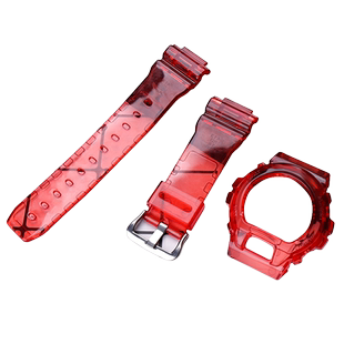 冰韧树脂手表带表壳适用于卡西欧G-shock DW6900 GW6900表链男女