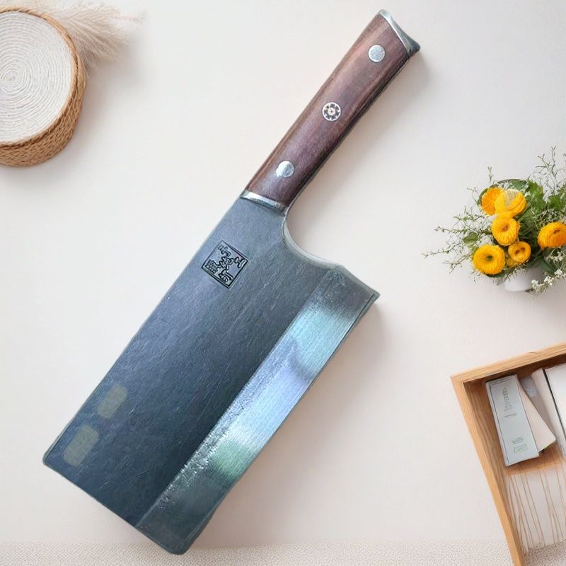高端5Cr15Mov红木柄纯手工菜刀