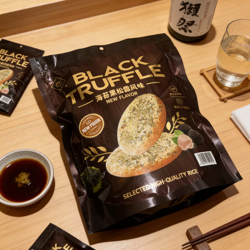 马来西亚风味海苔黑松露风味米饼早餐休闲零食海苔大米饼独立袋装