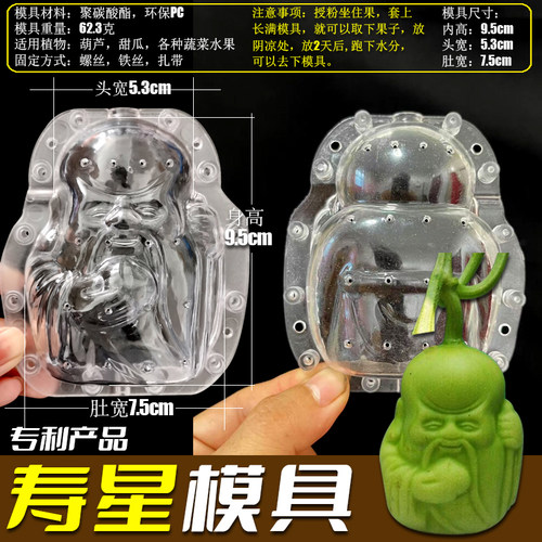 寿星模具园艺工具人参果模具苹果梨葫芦生长定型模具支持定制