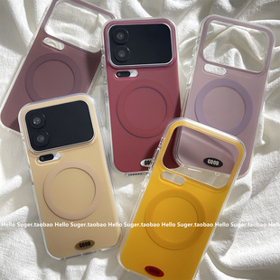 小众简约磨砂纯色磁吸壳适用小米17promax手机壳小米17pro双层新款小米14pro保护套xiaomi15pro个性百搭女款