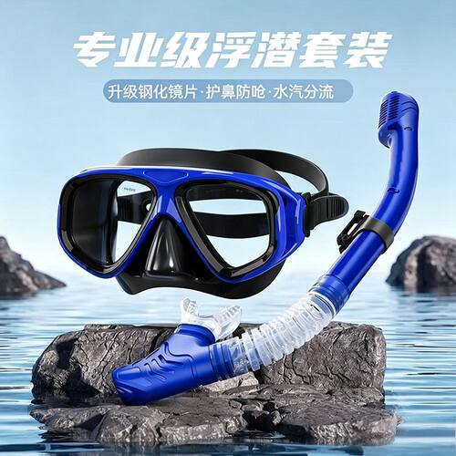 浮潜全干式防雾护鼻面镜