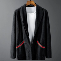 Áo len nam xuân hè 2019 áo khoác nam giản dị đẹp trai áo len mới phiên bản Hàn Quốc của xu hướng nam mặc quần áo - Hàng dệt kim áo sweater nam