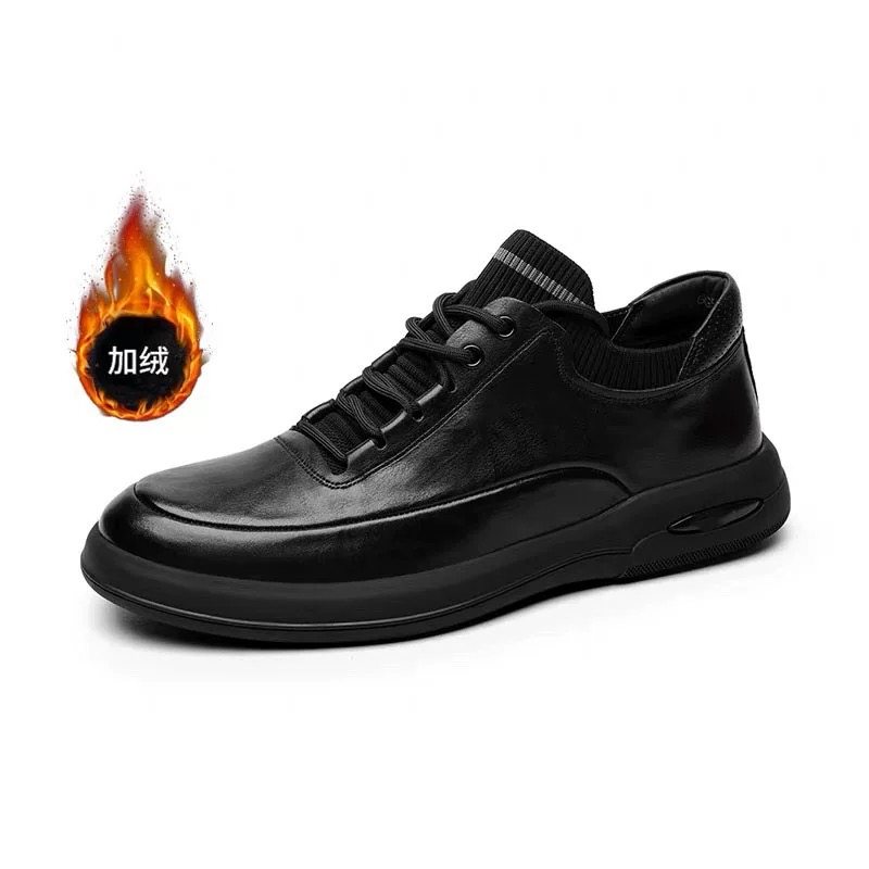 新款撤柜清仓男鞋加绒保暖休闲皮鞋舒适真牛皮百搭时尚厚底板鞋潮,流行男鞋,时尚休闲鞋,淘宝优惠券,粉丝福利购,淘宝优惠卷