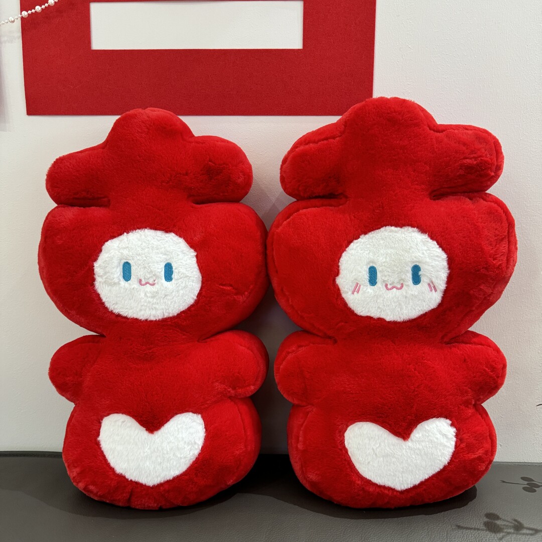 薇妮婚品结婚可爱喜字抱枕一对红色婚房压床婚庆娃娃新婚礼物喜庆