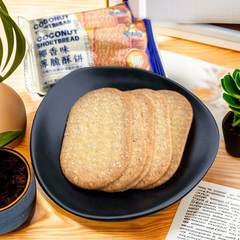 永得利茶点零食饼干香脆薄饼干 皇大雄椰香味薄脆饼干 早餐点心
