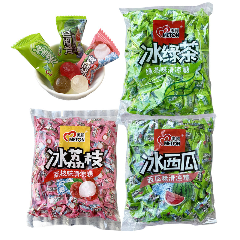美顿糖果冰西瓜冰绿茶冰荔枝
