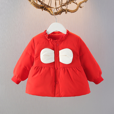 2024新款女童轻薄保暖羽绒内胆1-3岁女宝宝洋气羽绒服小童上衣潮