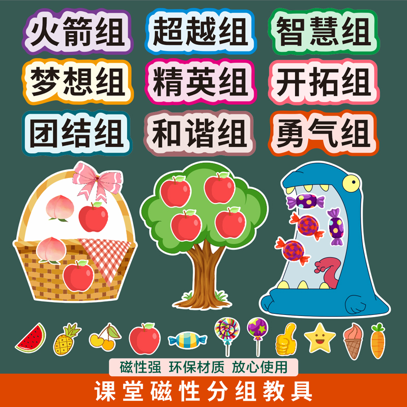 磁性公开黑板贴小组PK