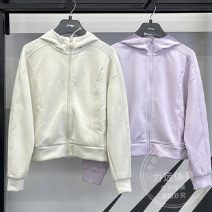 连帽外套AWDV066 健身宽松休闲运动开衫 李宁女子卫衣2025春季 新款