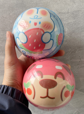 10cm超级大号实心弹力球宝贝儿童室内拍拍球亲子益智互动玩具球