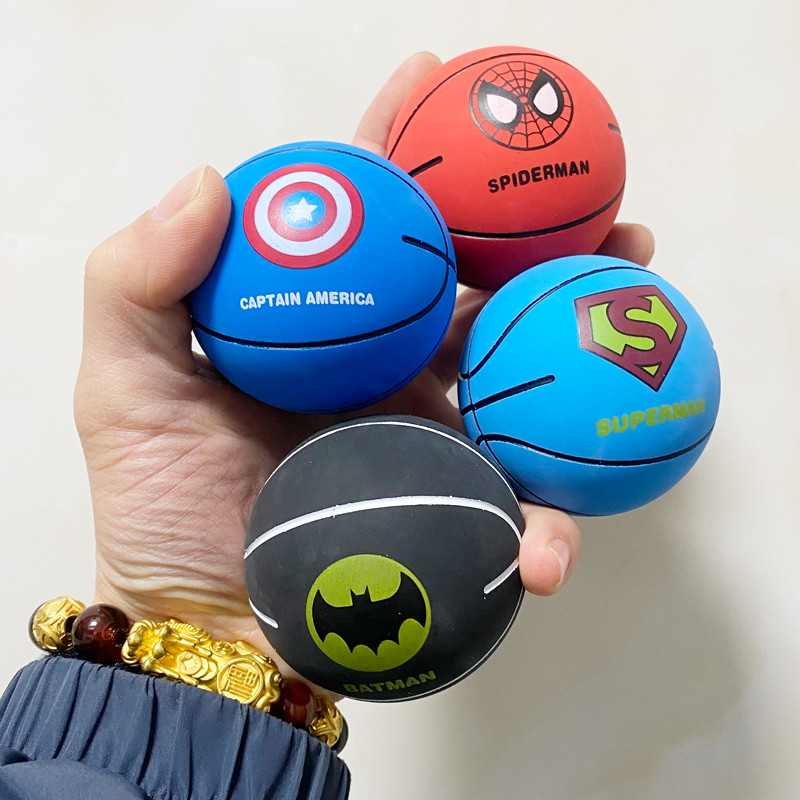 复联系列空心橡胶弹力球免充气儿童益智玩具球幼儿园专用道具小球