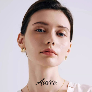 Auvra浮生若梦 珍珠耳环2025款黑曜石小众设计师款虎眼石耳坠女