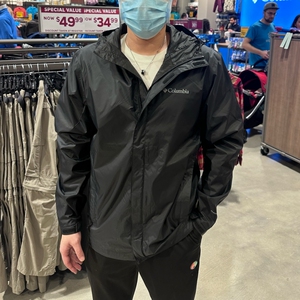 Columbia/哥伦比亚 男士户外休闲潮流防风防水硬壳连帽冲锋衣外套