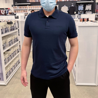 CK休闲百搭纯色精梳棉短袖POLO衫