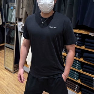 男士 夏季 新款 T恤 Calvin 简约百搭刺绣LOGO纯棉透气短袖 Klein