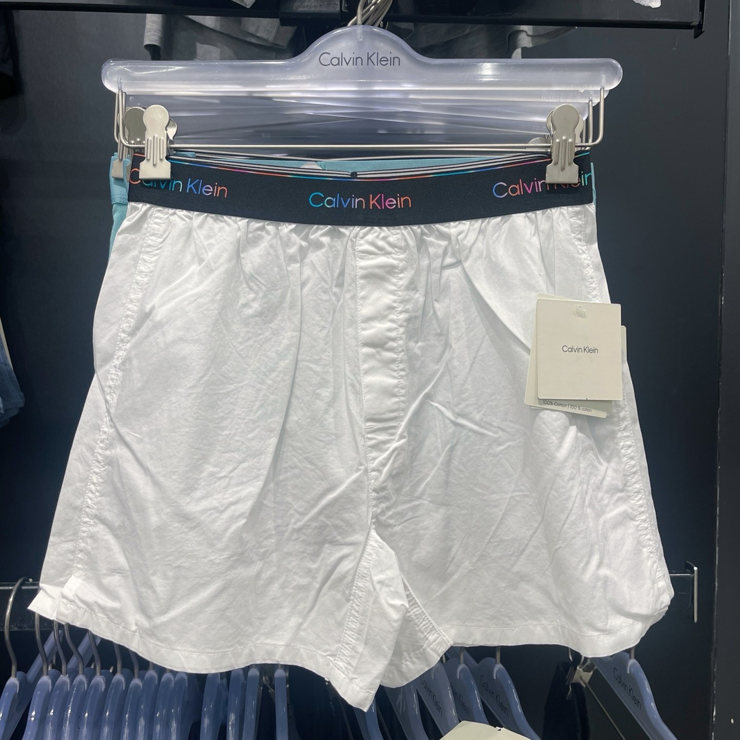 CK男士休闲纯色四角内裤阿罗裤