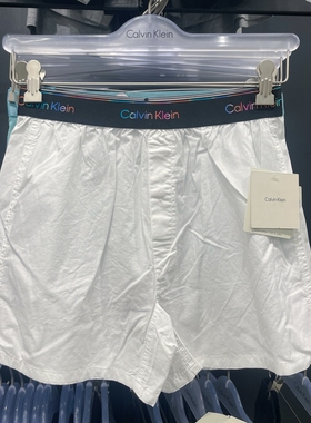 CK Calvin Klein 男士休闲纯色简约透气舒适四角内裤阿罗裤 1条装
