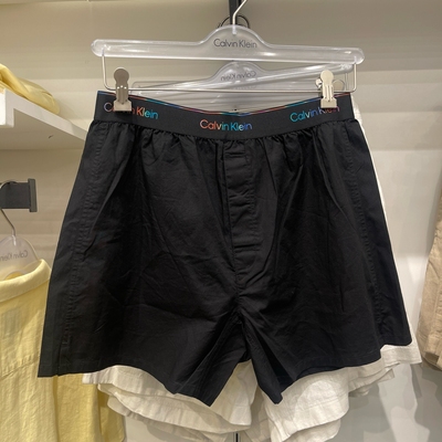 CK男士休闲纯色四角内裤阿罗裤