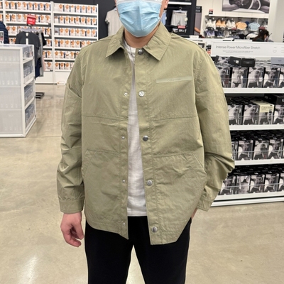 CK男士秋冬薄款宽松衬衫夹克外套