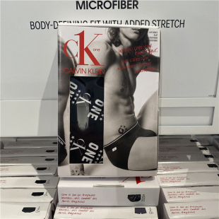 Calvin Klein CK 男士LOGO印花低腰透气四角平角三角内裤 1条盒装