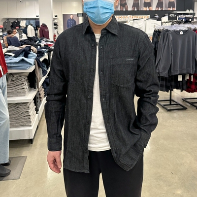 CK休闲百搭水洗牛仔衬衫外套