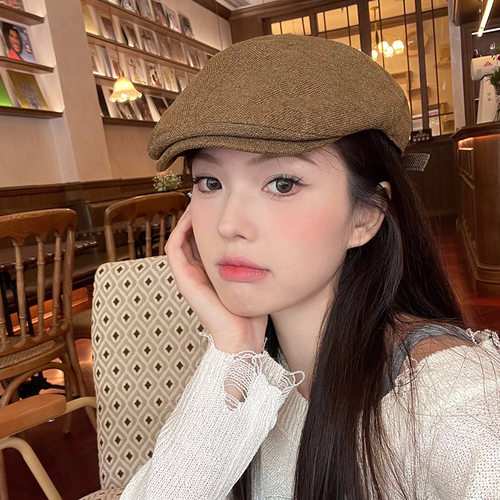 英伦复古鸭舌帽男女通用