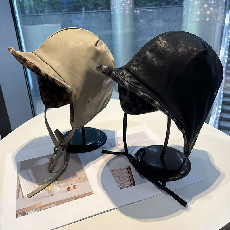 个性豹纹双面戴PU皮质雷锋帽男女秋冬季保暖加厚防寒护耳飞行帽子,服饰配件/皮带/帽子/围巾,帽子,淘宝优惠券,粉丝福利购,淘宝优惠卷