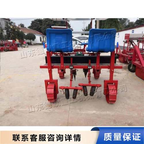 自走式植物苗蔬菜苗移栽机 两行秧苗种植机 玉米苗红薯苗栽种机