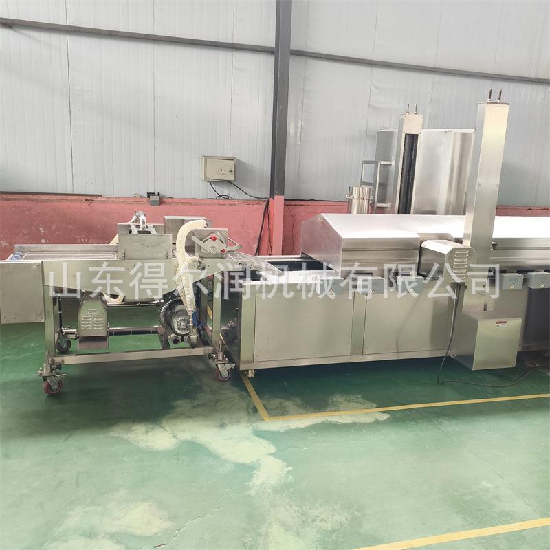 全自动油炸桑叶生产线 600型香酥翠叶上浆机 车间规划 工艺指导