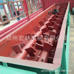 生物有机肥料搅拌机 猪粪有机肥成套生产线设备 有机肥双轴搅拌机