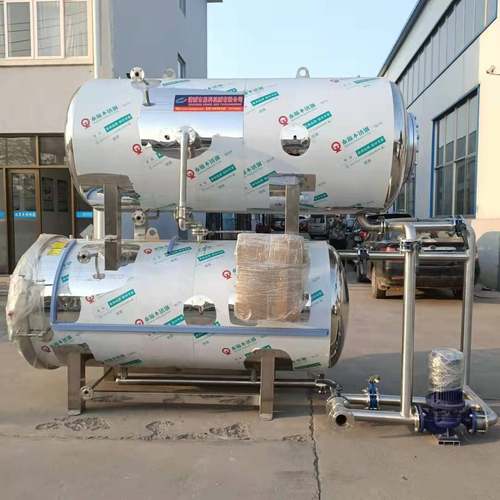 工厂供应真空熟食高温水浴杀菌锅卤味豆制品双层反压蒸汽杀菌釜