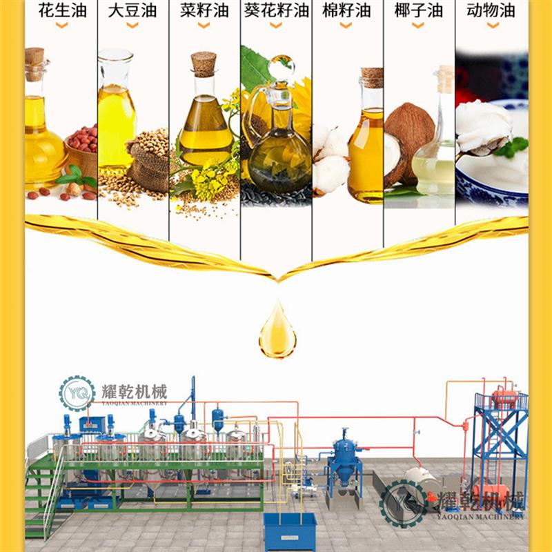 全套食用油精炼设备 2-6罐全脱精炼机组 百余种油脂加工提炼设备