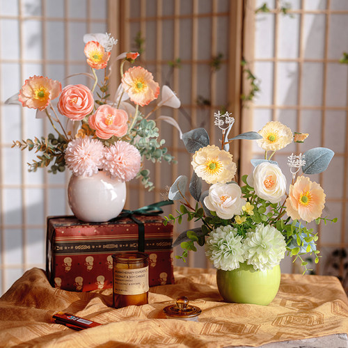 假花仿真花客厅餐桌摆件花