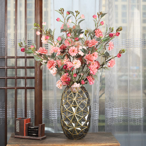 伊塔洛山茶花仿真花花艺摆件