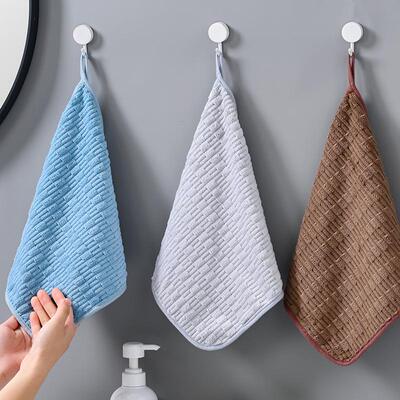 擦手巾柔软吸水方巾可挂式手帕