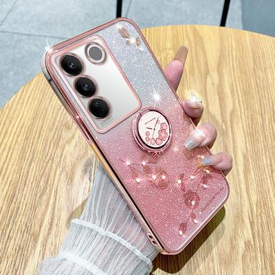 vivoS16系列闪粉玫瑰+支架