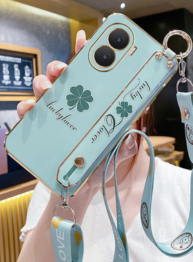 适用荣耀X40i手机壳新款华为DIO一AN00保护硅胶套5G腕带挂绳honor全包防摔x4oi软壳小清新外壳i5g女小众简约