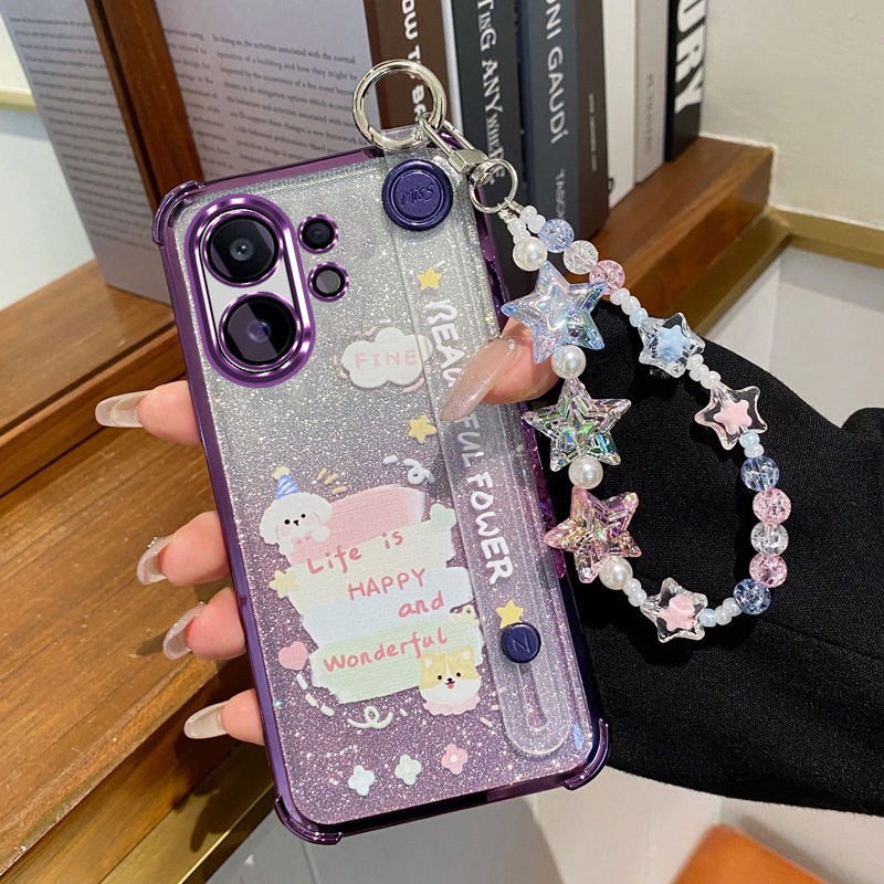 适用vivoS30手机壳vivo新款S30promini硅胶保护套30全包气囊防摔vivis腕带支架vos软壳viovs星星手链女ins风