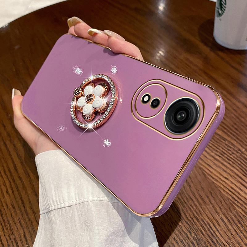 OPPOA1pro手机壳花朵支架+手链