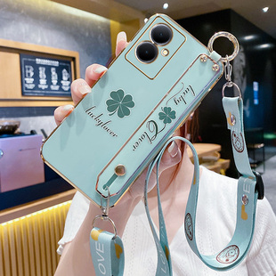 适用oppoA2m手机壳oppo保护A2M硅胶套PJU110全包防摔5G软外壳oppa腕带斜背挂绳opooa女m5g四叶草oppopju新款