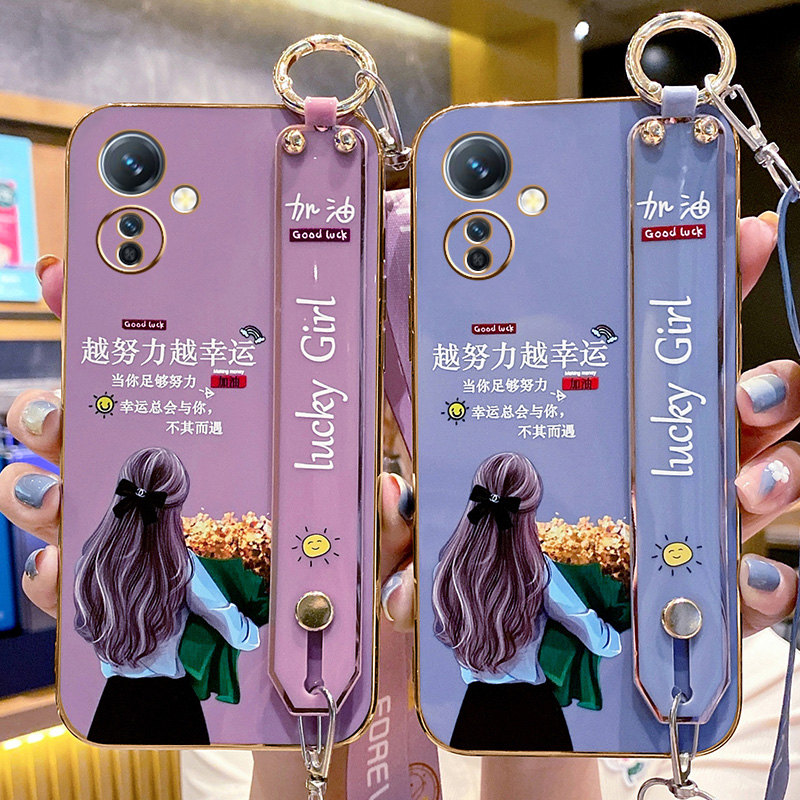 OPPOK11手机壳捧花女孩腕带