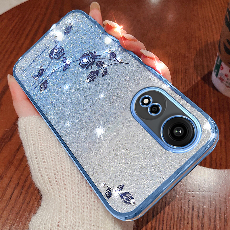 OPPOA1Pro手机壳渐变闪粉玫瑰