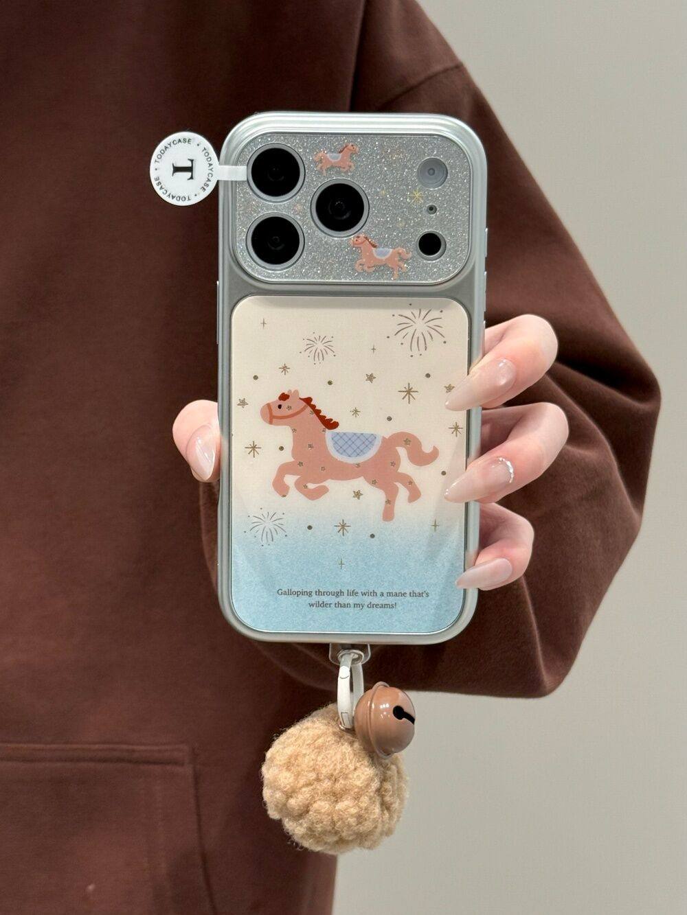 黄蓝晕染闪粉小马适用苹果17promax全包iphone16电镀15/14手机壳 · 电镀闪粉黄绿晕染小马【单壳】,3C数码配件,手机保护套/壳,淘宝优惠券,粉丝福利购,淘宝优惠卷