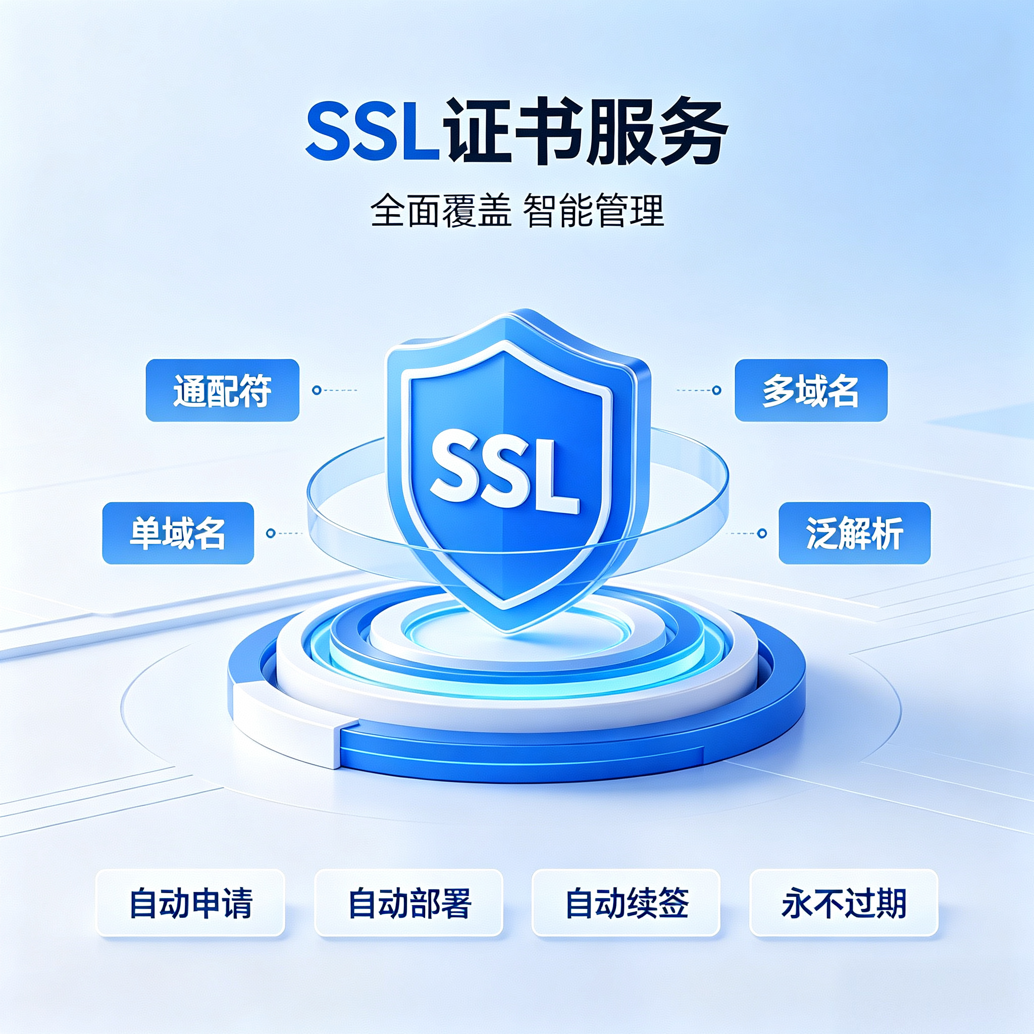 SSL证书SSL通配符SSL认证域名网站证书小程序https证书