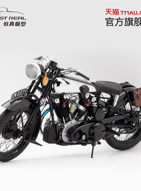 BROUGH SUPERIOR SS 100 劳伦斯 1:6 摩托模型Alomst Real&迷你切