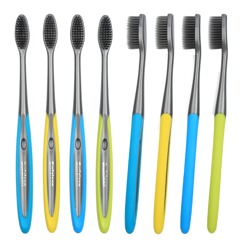 给力软毛成人牙刷成人男女款深层清洁超细竹炭家庭装家用实惠高档