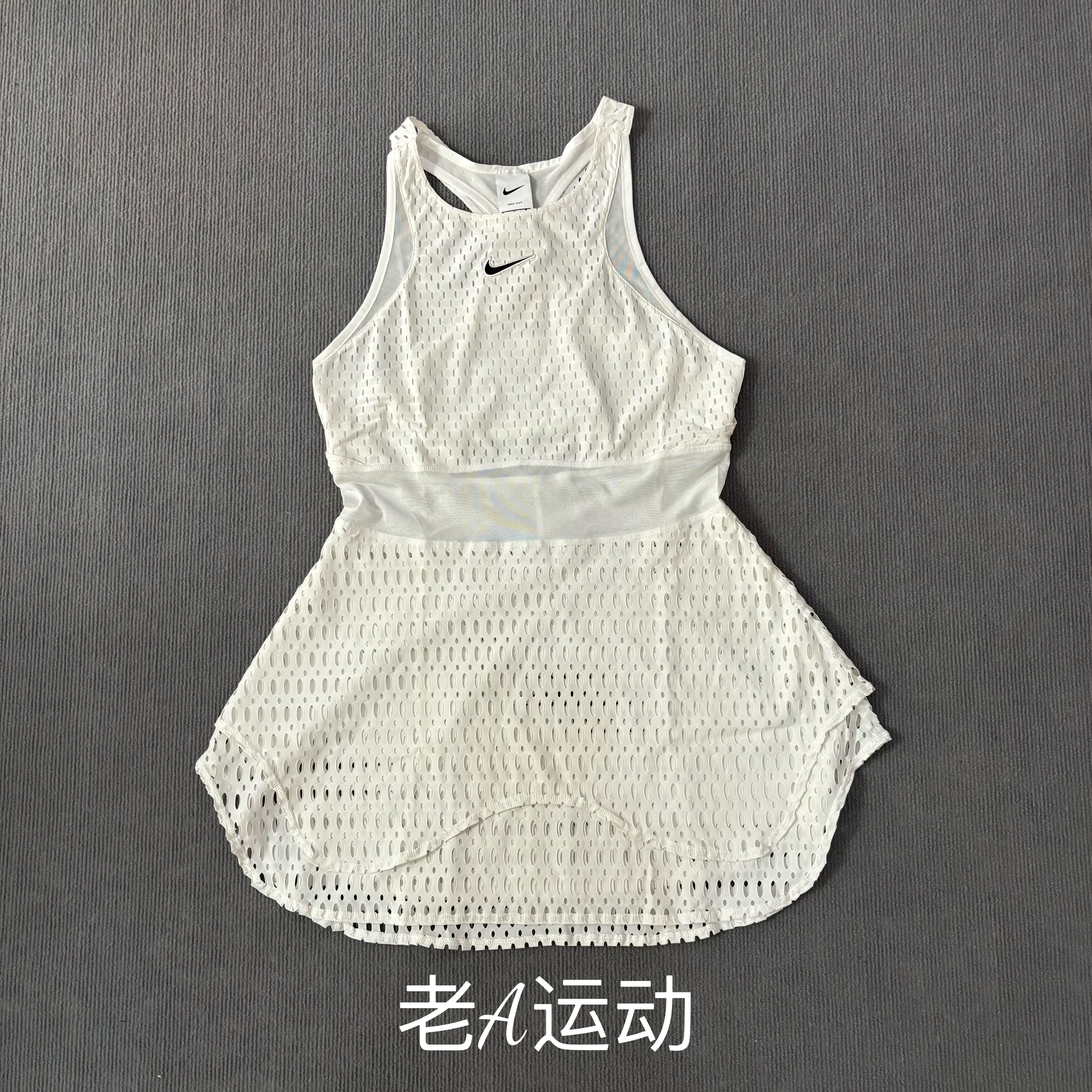 Nike/耐克 女子温网网球运动训练透气速干网眼镂空连衣裙DV3040
