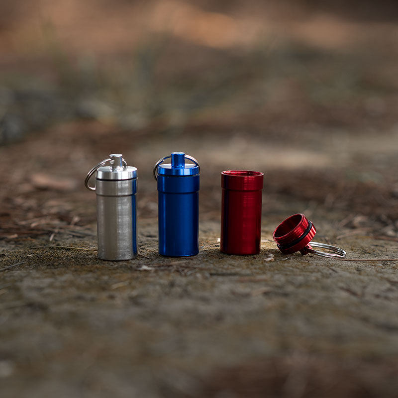 定制logo铝合金户外防水仓火柴盒便携式防水小药瓶迷你药盒旅行